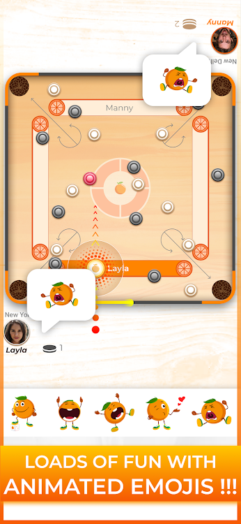 #3. Orange Carrom (Android) By: anka EK