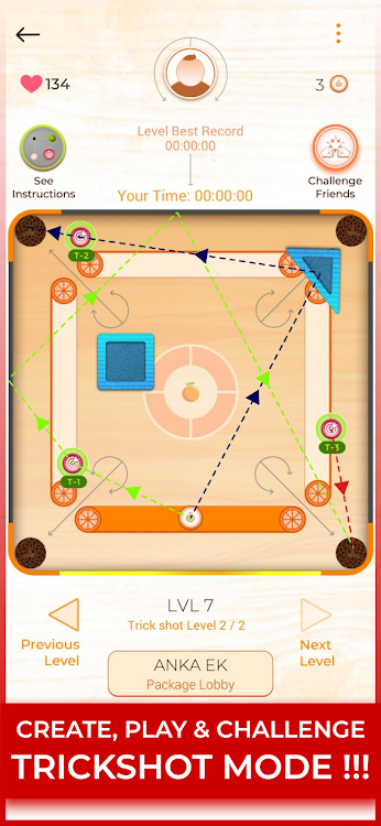 #6. Orange Carrom (Android) By: anka EK