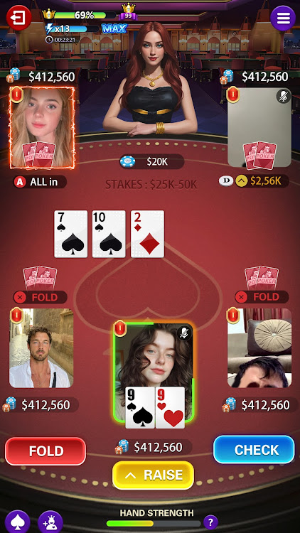 #5. Poker Club: Video 3D Game (Android) By: WH Mob GAMES