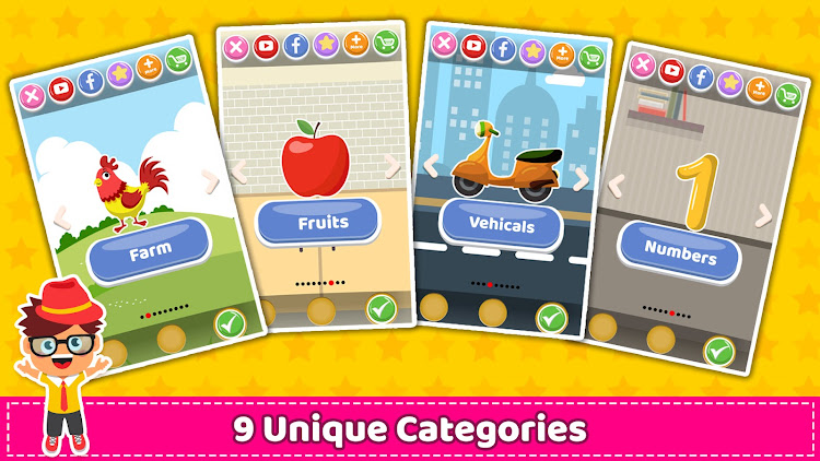 #2. Brain Game for Kids Preschool (Android) By: GunjanApps Studios