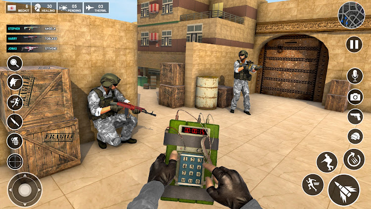 #7. Anti-Terrorist Shooting Game (Android) By: Frenzy Games Studio