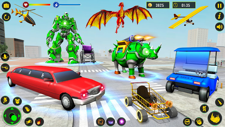 #6. Rhino Robot - Robot Car Games (Android) By: Cradley Creations