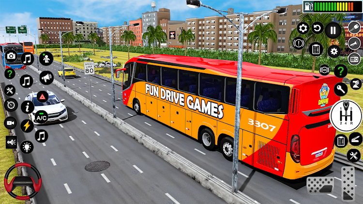 #4. Bus Driving Games : Bus Games (Android) By: Fun Drive Games