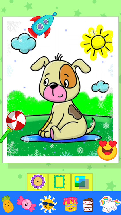 #7. Coloring Book Games for Kids (Android) By: GunjanApps Studios