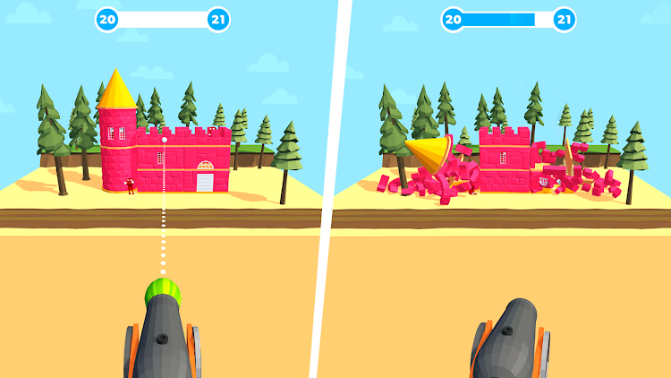 #5. Slingshot Smash－Shooting Range (Android) By: CASUAL AZUR GAMES