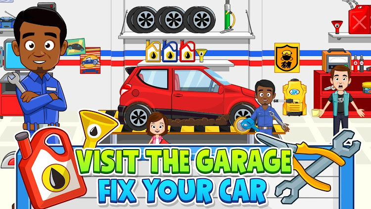 #3. My Town: Car Repair - Mechanic (Android) By: My Town Games Ltd