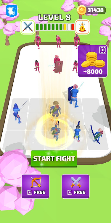 #2. Heros Merge Crowd Fight Master (Android) By: Dadanian Game