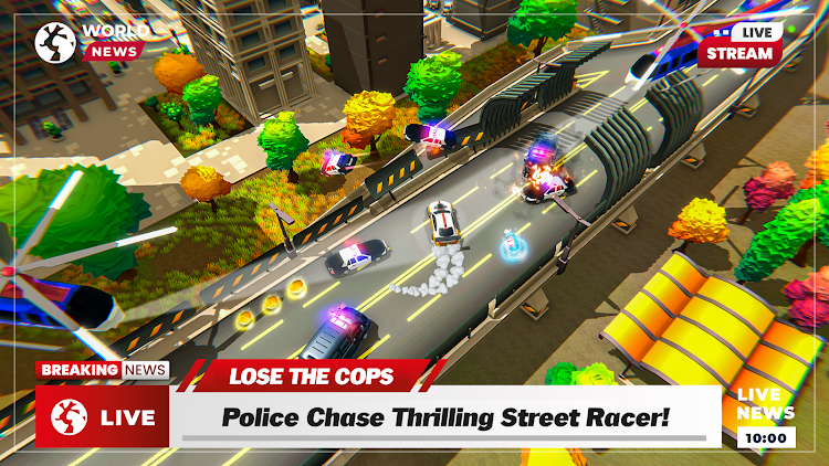 #2. Police Car Chase: Police Games (Android) By: Connect Game Studios - Car Racing Games