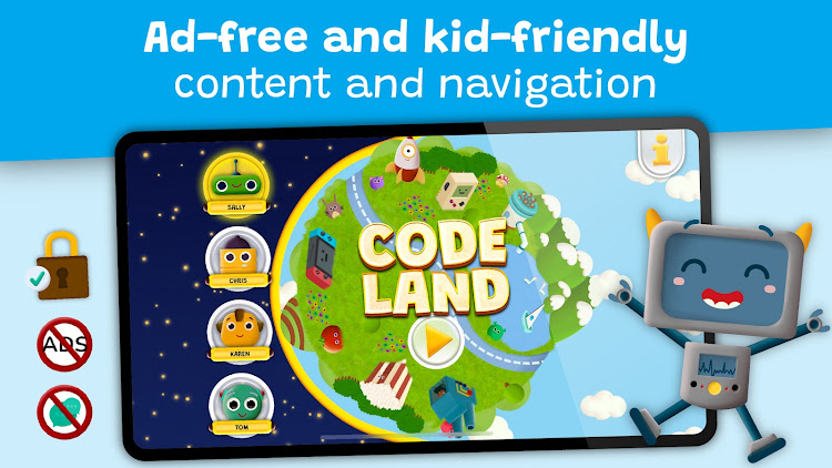 #4. Code Land: Coding for Kids (Android) By: Learny Land