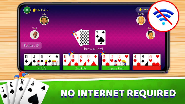 #7. Indian Rummy (Android) By: Yarsa Games