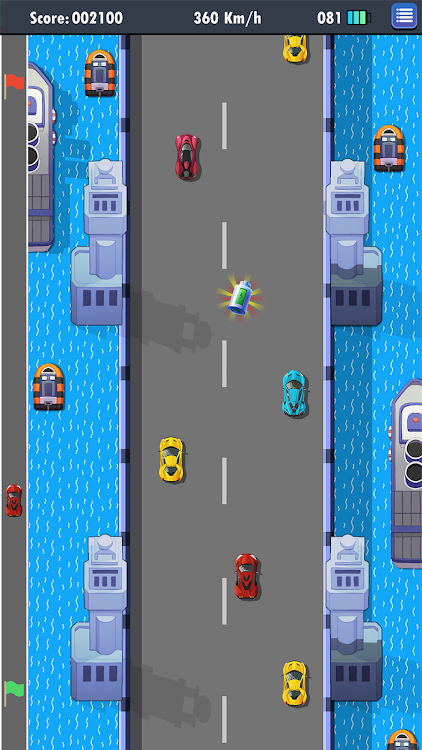 #2. Road Fighter Retro (Android) By: PerseusGames