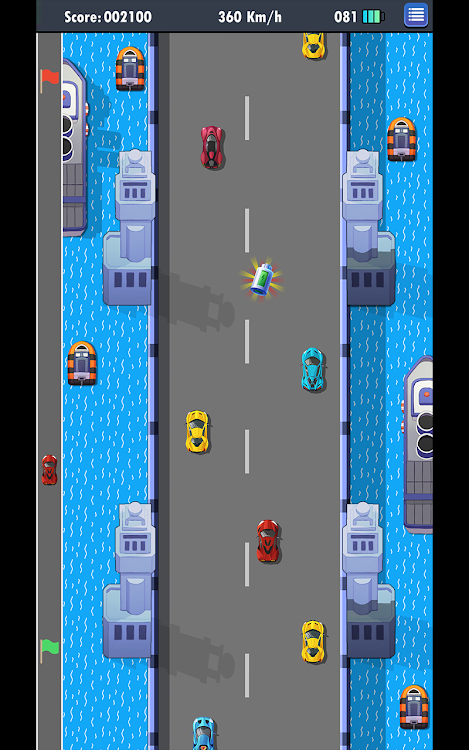 #7. Road Fighter Retro (Android) By: PerseusGames