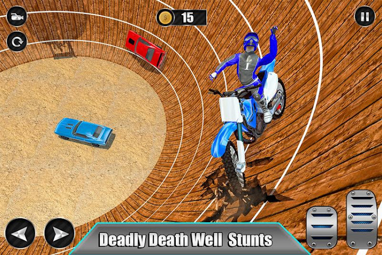 #6. Well of Death Stunts: Car Bike (Android) By: Era Fun Studio - Games for Boys and Girls