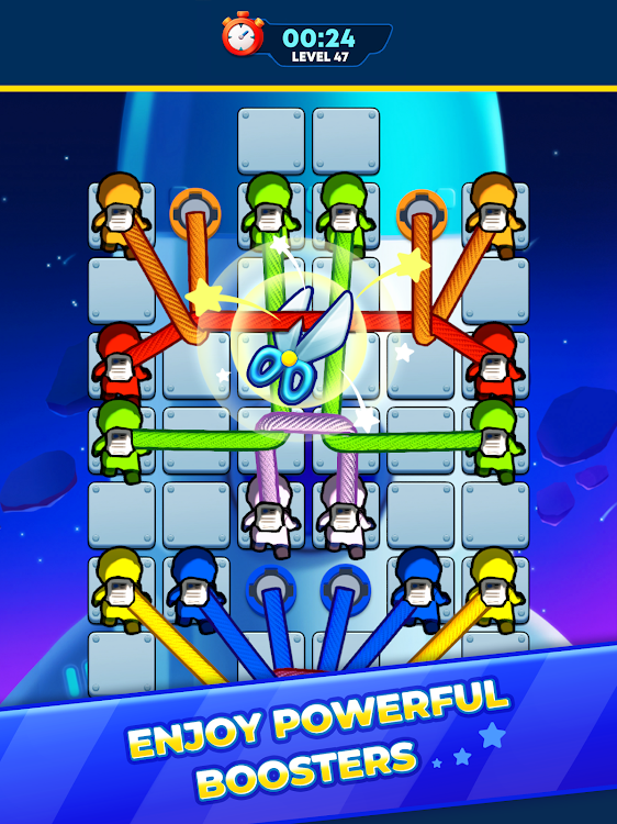 #8. Space Climber: Untangle Puzzle (Android) By: MG_Soft