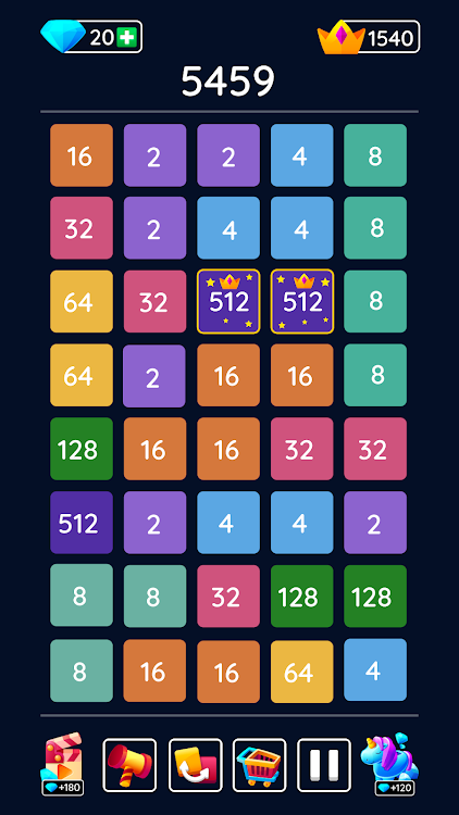 #5. 2248: Number Puzzle 2048 (Android) By: Unico Studio