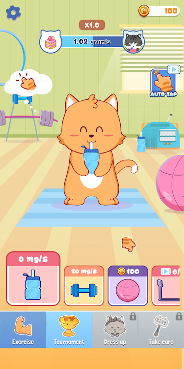 #6. Kitty Food Fighter: Cute Cat (Android) By: Mirai Games