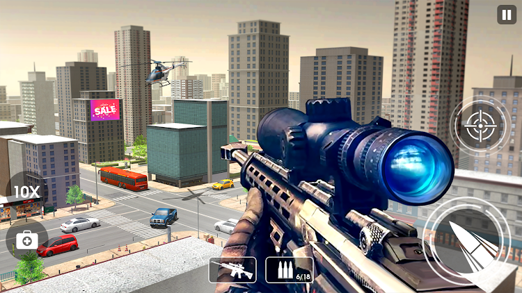 #2. Fps Sniper Gun Shooter Games (Android) By: Oscar Games