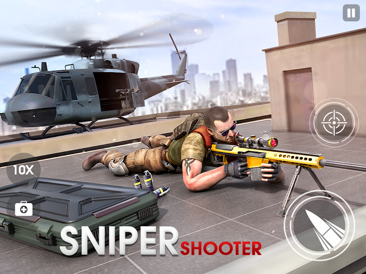 #7. Fps Sniper Gun Shooter Games (Android) By: Oscar Games