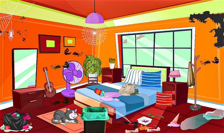 #2. My Girl Mansion Cleaning Games (Android) By: Jeego Gaming