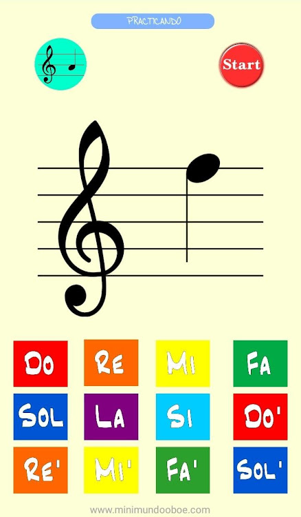 #2. Mis Primeras Notas Musicales (Android) By: Mini Mundo Oboe