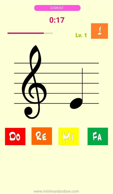 #3. Mis Primeras Notas Musicales (Android) By: Mini Mundo Oboe