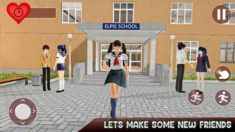 #5. Anime Girl High School Story (Android) By: Elpis Games