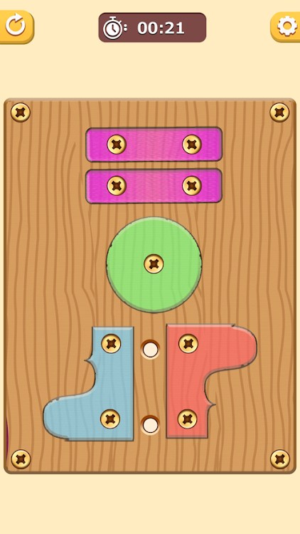 #3. Nutty Puzzles: Screw and Solve (Android) By: FirstFun Studio