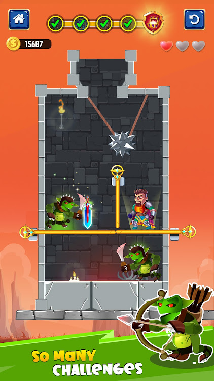 #8. Hero Rescue - Pin Puzzle Games (Android) By: Pick&Play