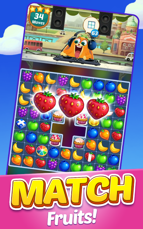 #2. Juice Jam - Match 3 Games (Android) By: Jam City, Inc.