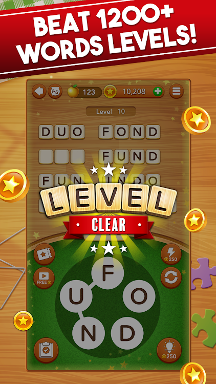 #2. Word Collect - Word Games Fun (Android) By: Super Lucky Games LLC