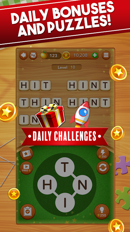 #3. Word Collect - Word Games Fun (Android) By: Super Lucky Games LLC