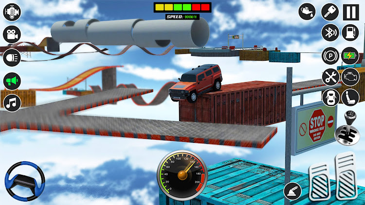 #2. Mega Ramp Car Stunt Games 3d (Android) By: Escape Games Studio