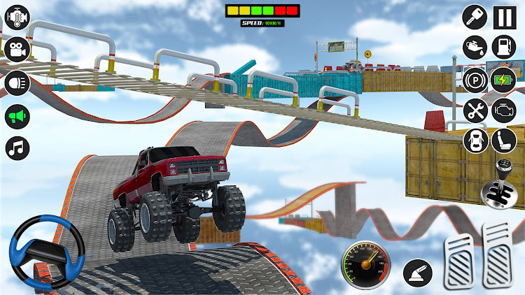 #3. Mega Ramp Car Stunt Games 3d (Android) By: Escape Games Studio