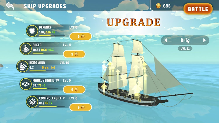 #2. Corsair Ships: Battleship Game (Android) By: Gameshow Theater