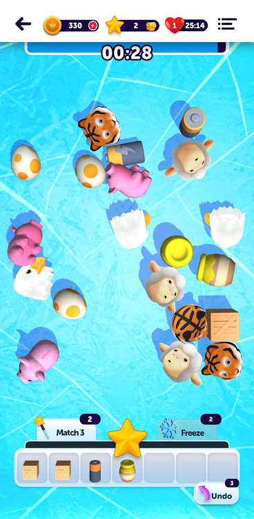 #4. Sorty Match 3D (Android) By: Random Logic Games, LLC