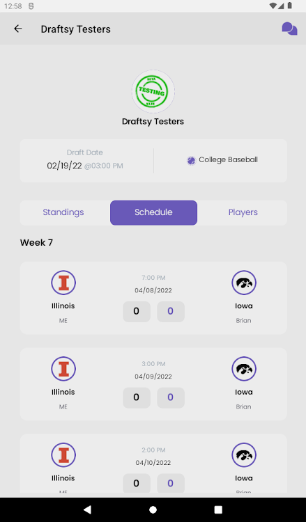 #9. Draftsy Fantasy Sports (Android) By: BREN, LLC