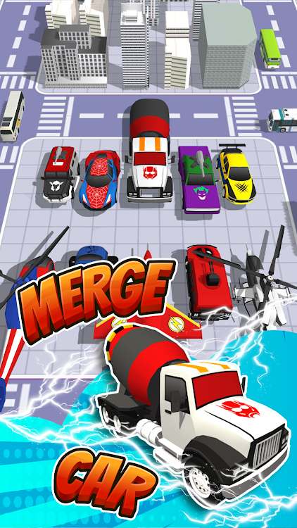 #7. Superhero Car Merge Battle (Android) By: ROBUST GAME STUDIO