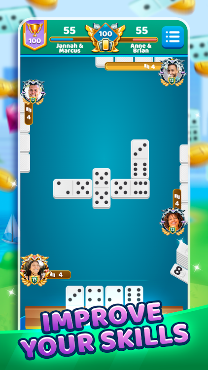 #3. Dominoes Battle: Domino Online (Android) By: Jogatina.com