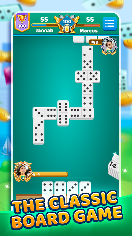 #6. Dominoes Battle: Domino Online (Android) By: Jogatina.com