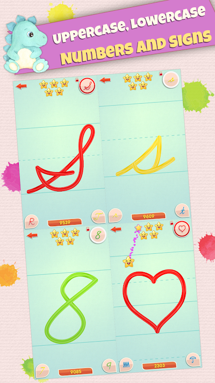 #2. LetraKid Cursive: Kids Writing (Android) By: ParKel Soft