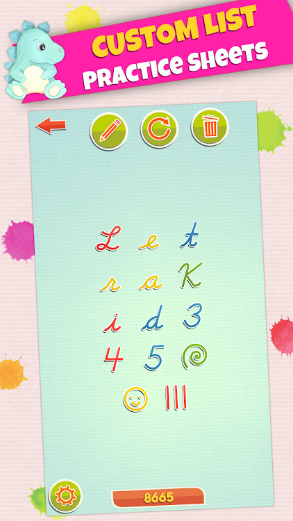 #5. LetraKid Cursive: Kids Writing (Android) By: ParKel Soft