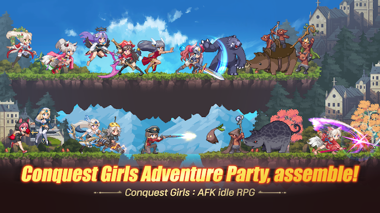 #8. Conquest Girls: AFK Idle RPG (Android) By: SPRING Games