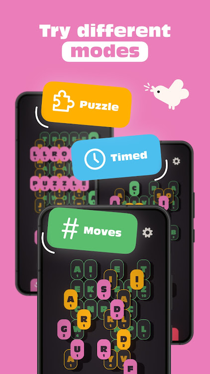 #2. Word Search Puzzles: Sparrows (Android) By: Fluffy Dog Studio