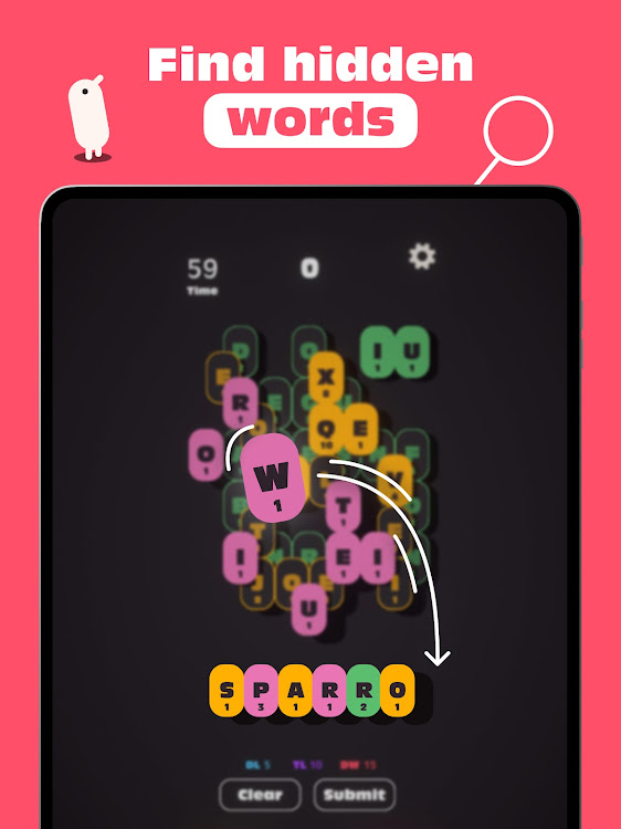 #7. Word Search Puzzles: Sparrows (Android) By: Fluffy Dog Studio