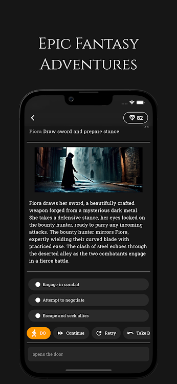 #4. FableAI - Endless RPG (Android) By: JM SC