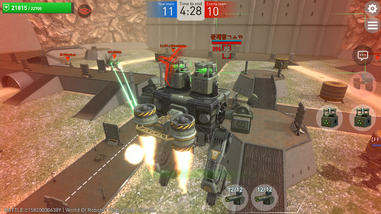 #6. World Of Robots. Online action (Android) By: Super Games Studio