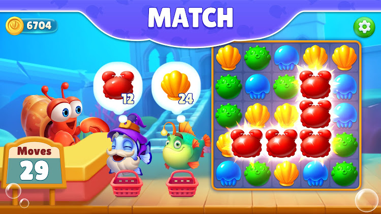 #2. Aquarium Crush (Android) By: TG Inc.