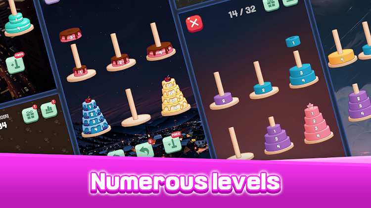 #2. Tower of Hanoi Sort (Android) By: mobirix