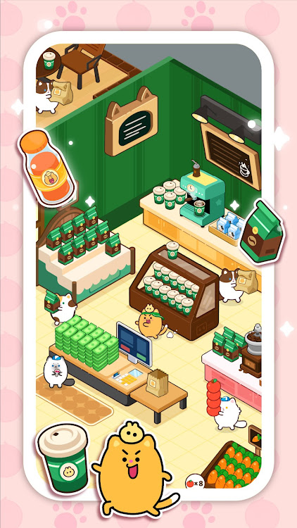 #2. Ninimo Cat Supermarket: Tycoon (Android) By: The Pinkfong Company