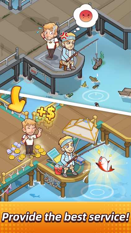 #4. Idle Fish Clash Tycoon (Android) By: SurvivalGame